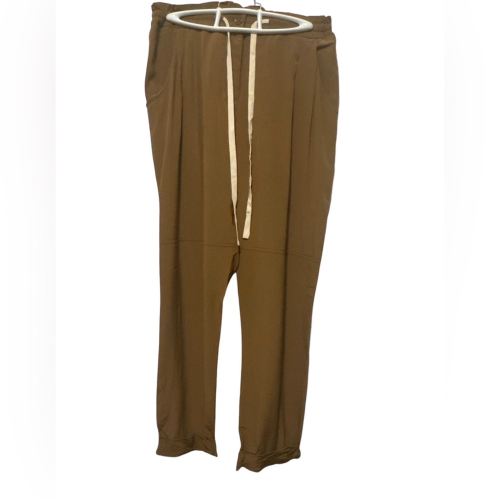 WILFRED Women’s Marais Silk Tan/Brown Jogger Pants Sz 2 - Picture 2 of 7